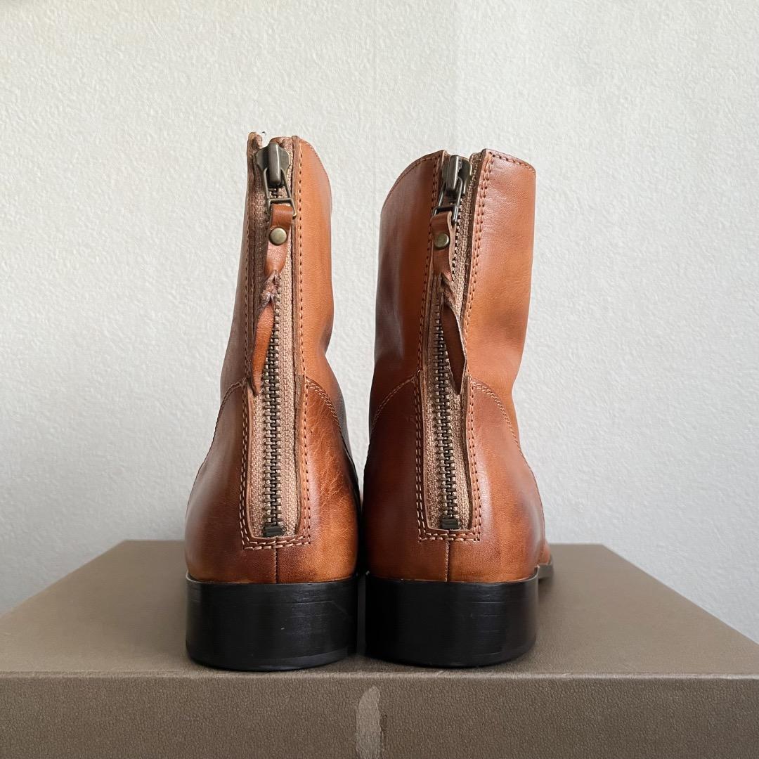 新品 PADRONE バックジップ ブーツ レザー シューズ EDWARD 革靴