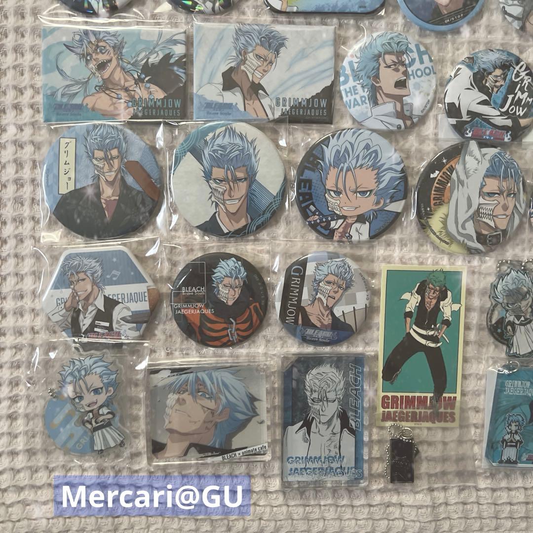 BLEACH グリムジョー 缶バッジ アクリルスタンドなど 特典まとめ売り 各1