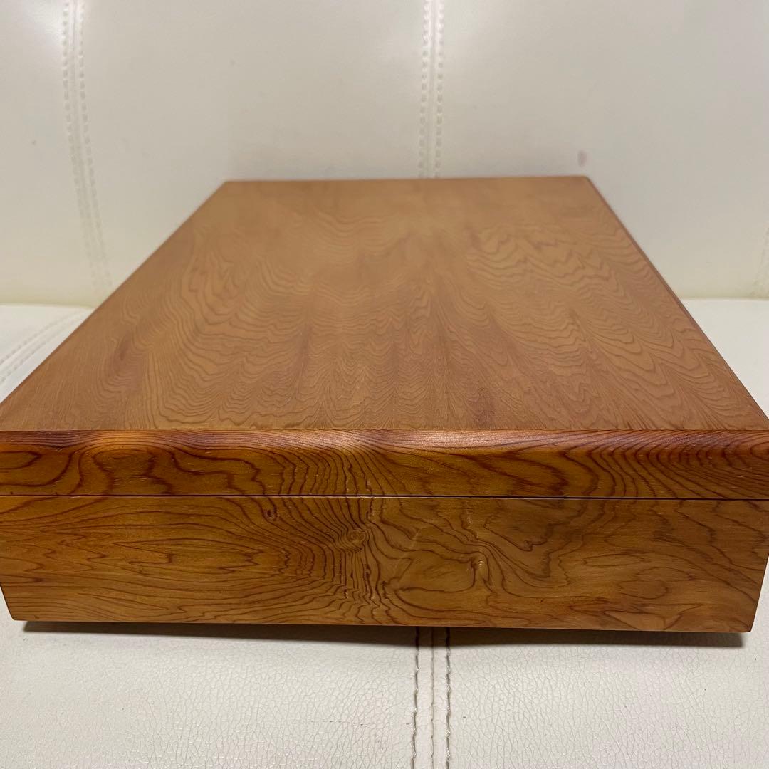屋久杉工芸 書道具 硯箱 文箱 筆箱 木箱 千年の齢 二段