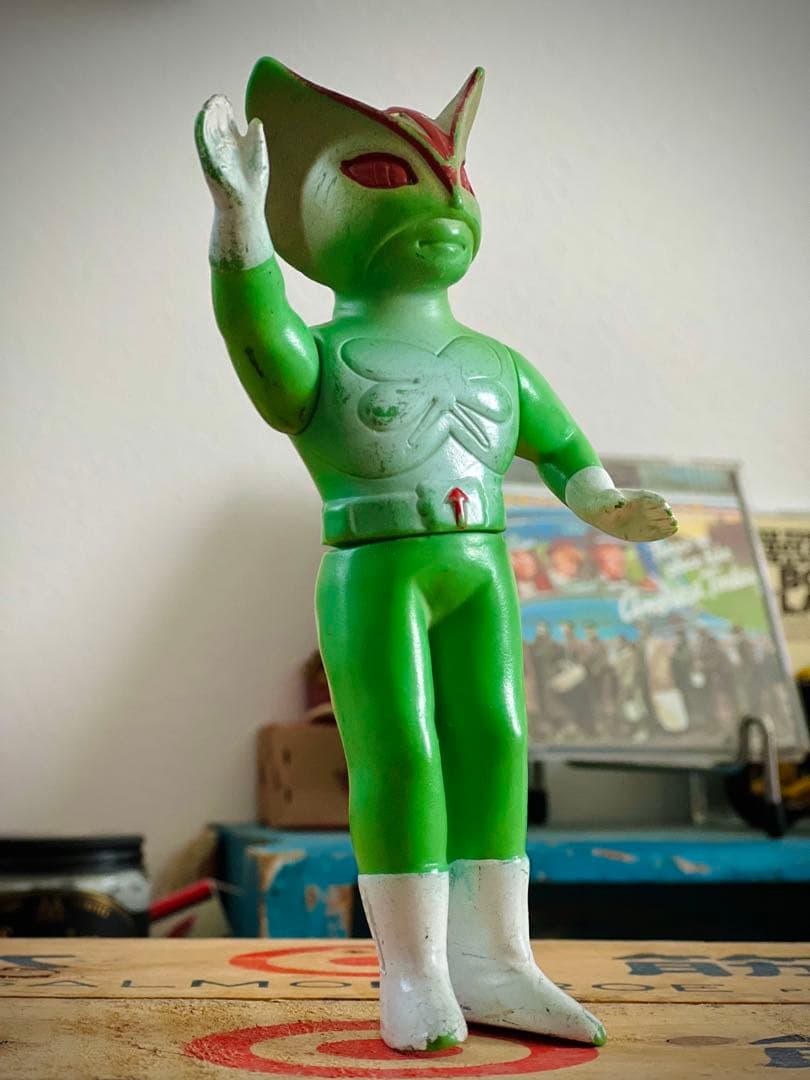 超人バロム1 当時物 無版権 パチ怪獣 ソフビ