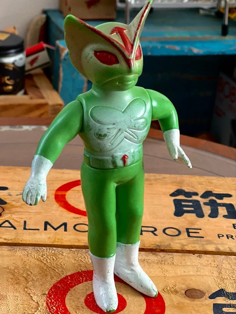 超人バロム1 当時物 無版権 パチ怪獣 ソフビ