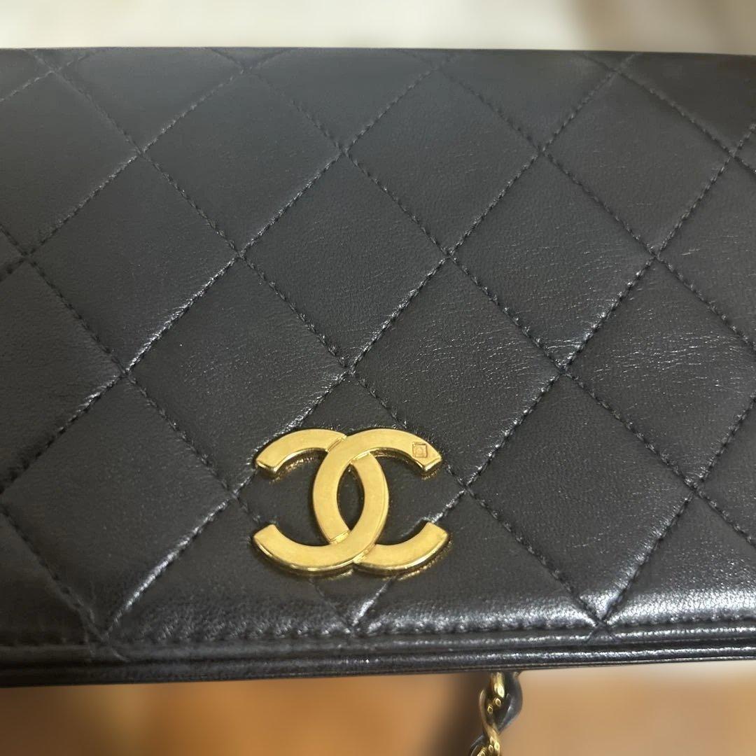 ☆本物☆シャネル　ミニマトラッセ　ブラック　ラムスキン　プッシュロック