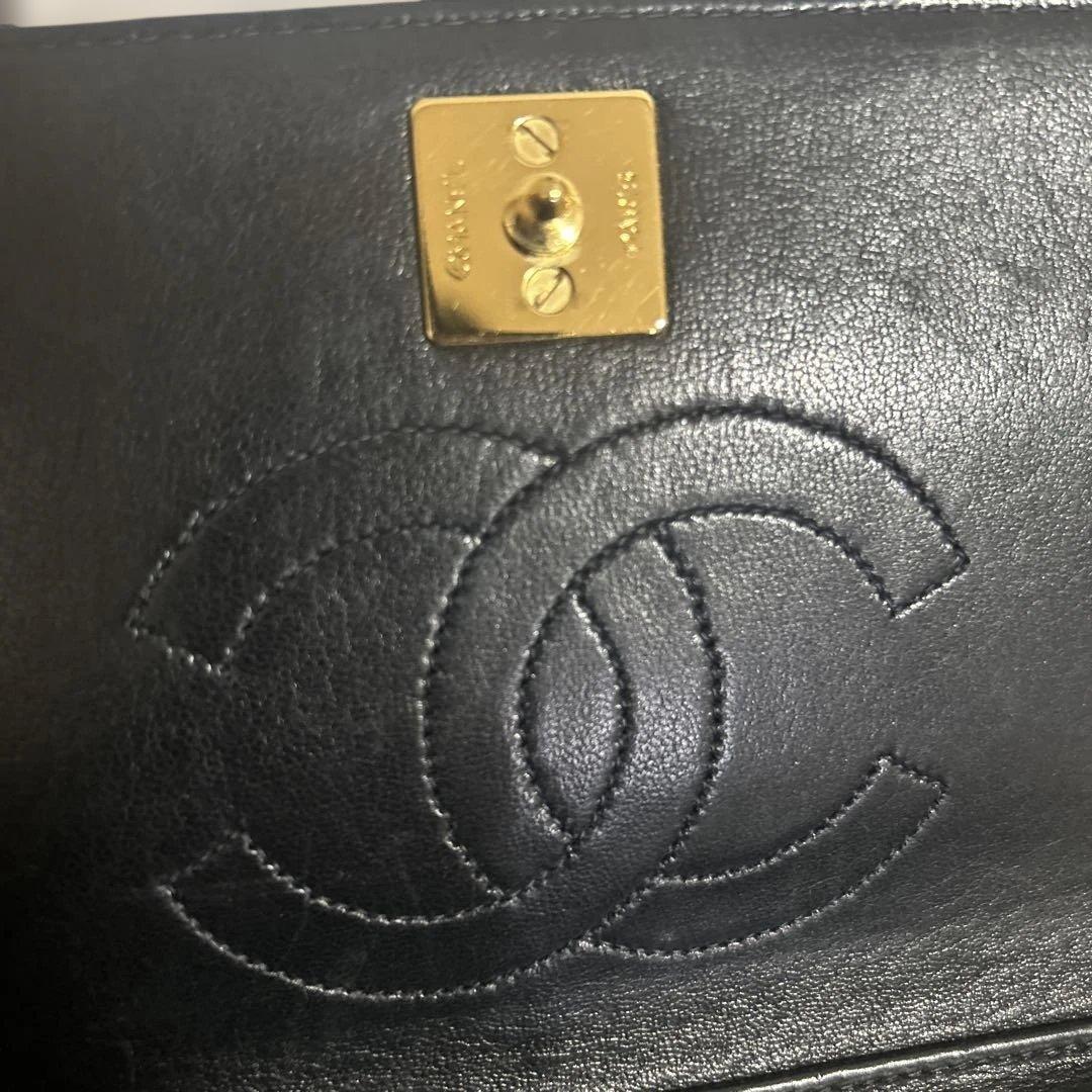 ☆本物☆シャネル　ミニマトラッセ　ブラック　ラムスキン　プッシュロック