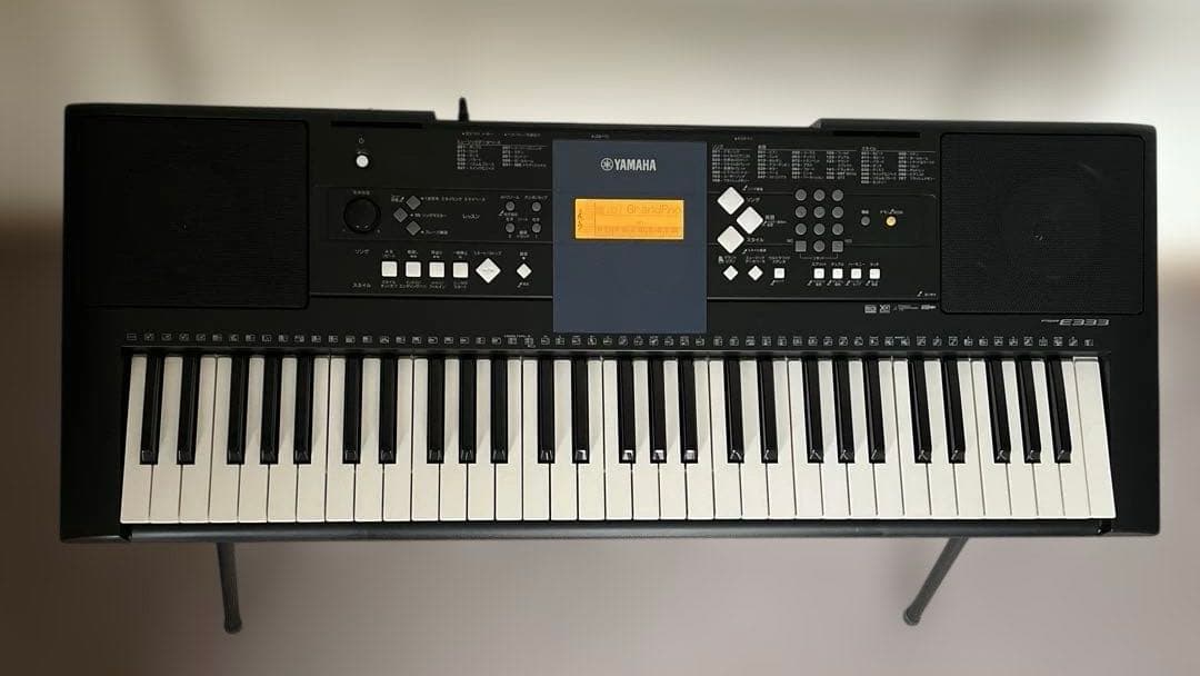 YAMAHA 電子キーボード PSR-333 スタンド付き ソングブック付き