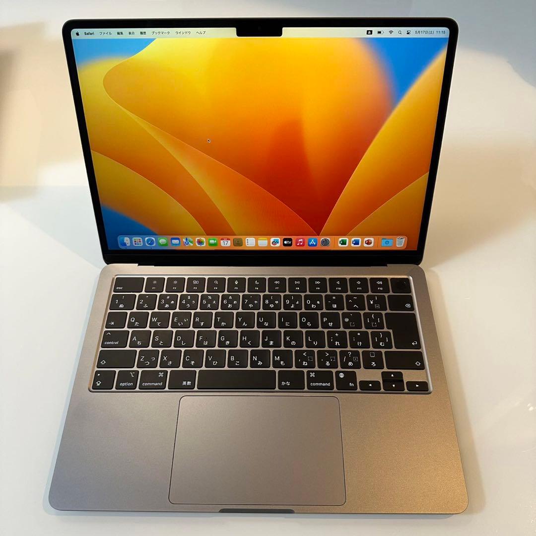 【美品】MacBook Air M2/13型/8GB/256GB/Office