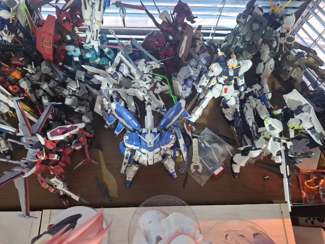 ガンプラ　一番くじゴッドガンダム　ライジングフリーダム+ジャンクパーツ水星メイン