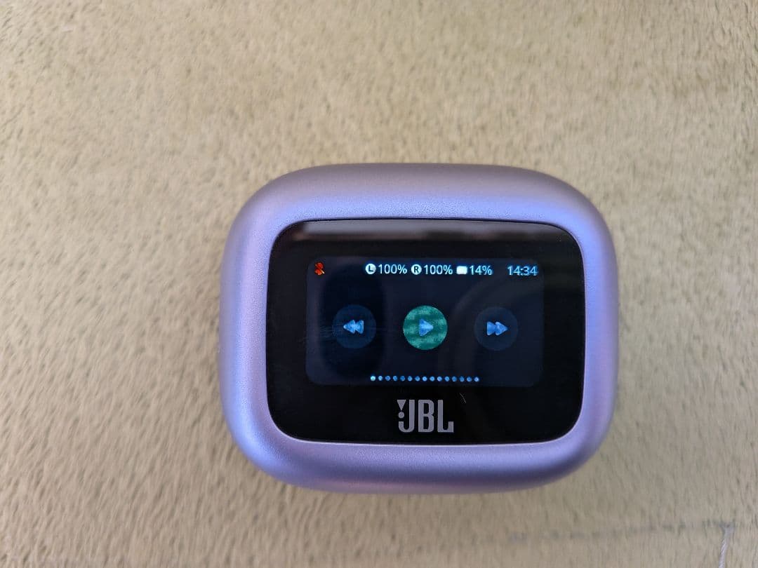 JBL LIVE BUDS 3 パープル 完全ワイヤレスイヤホン液晶ケース・美品