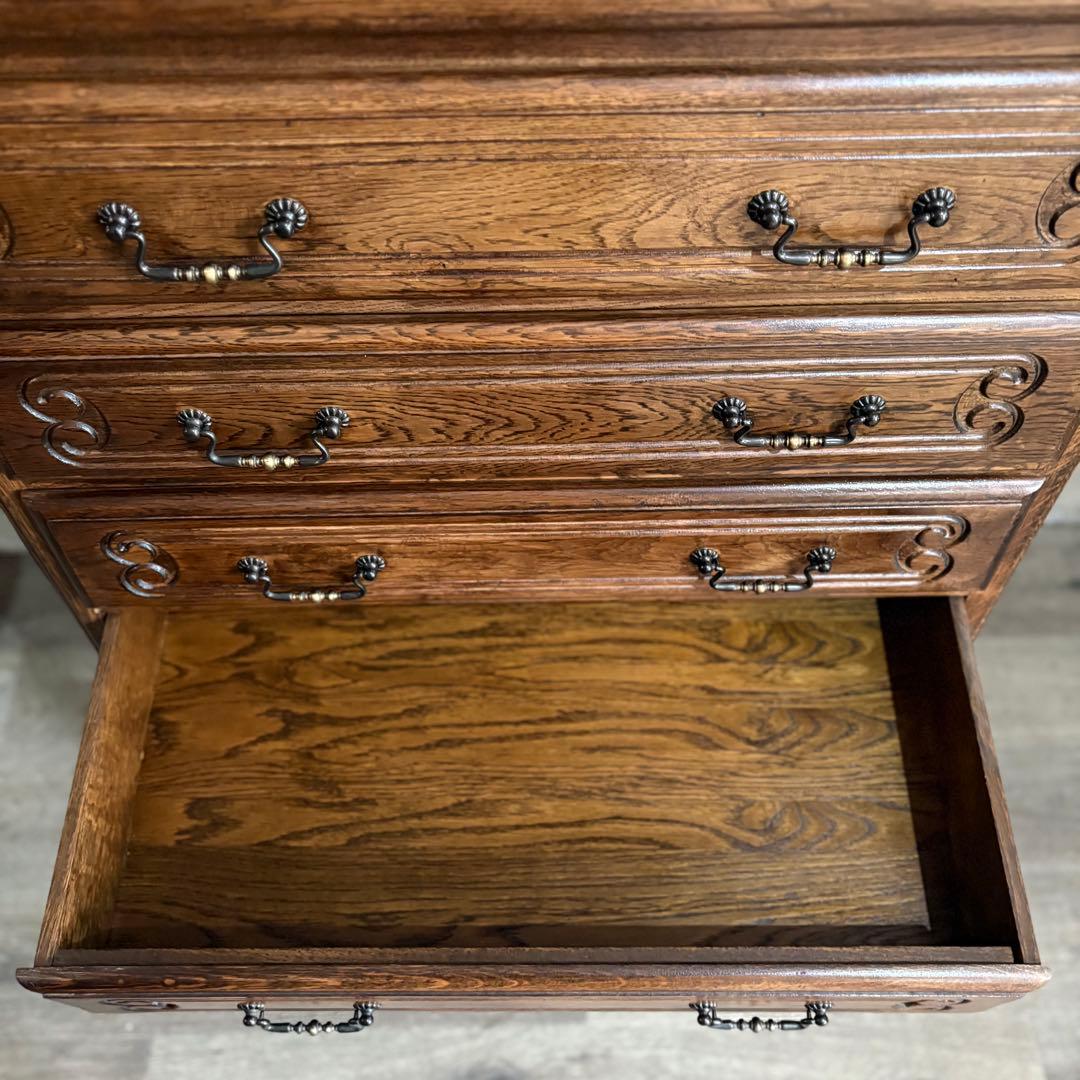 三越Brugge ルーマニア　猫脚チェスト　6段　ヴィンテージ