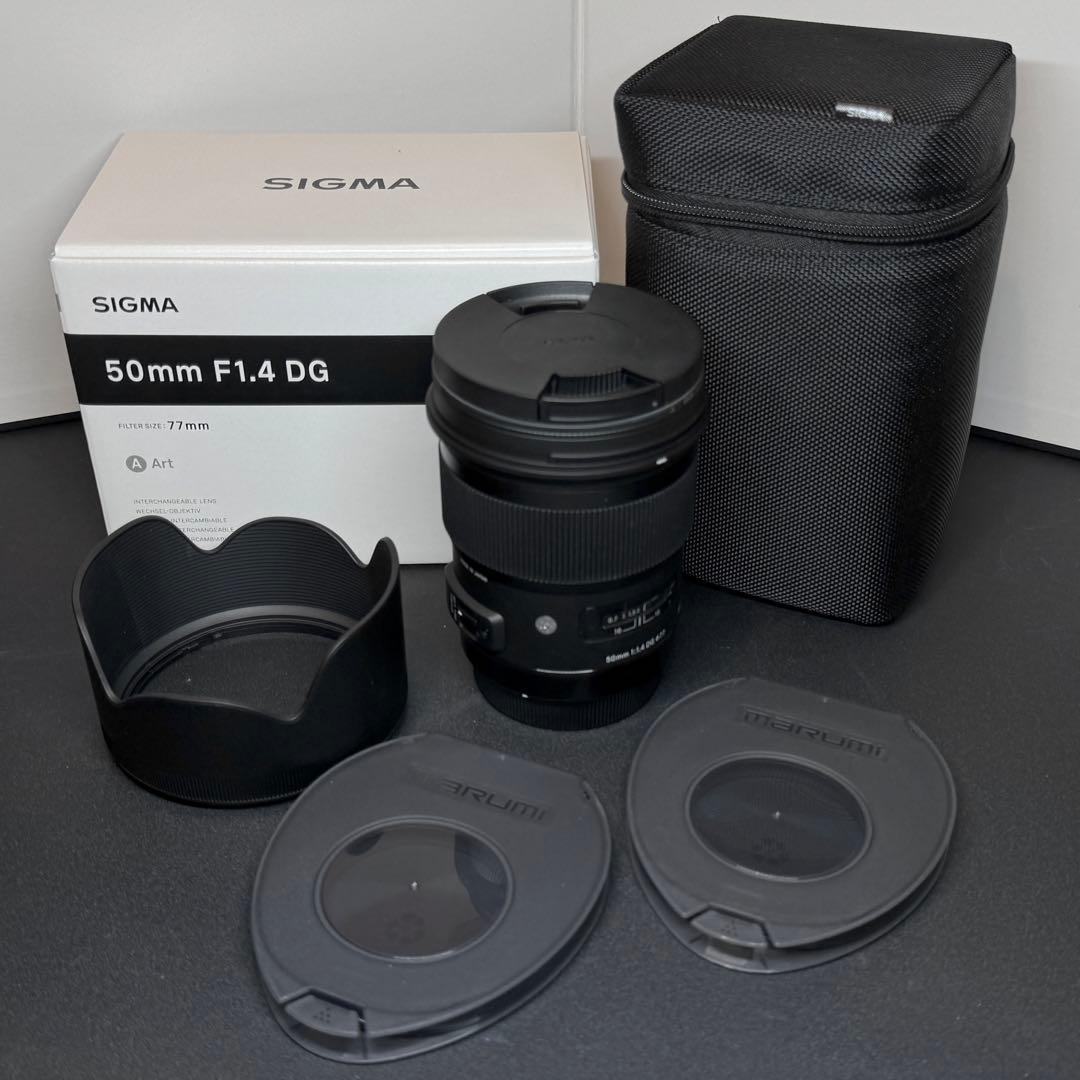 SIGMA Art 50mm F1.4 DG HSM キヤノンEF フィルタ2枚