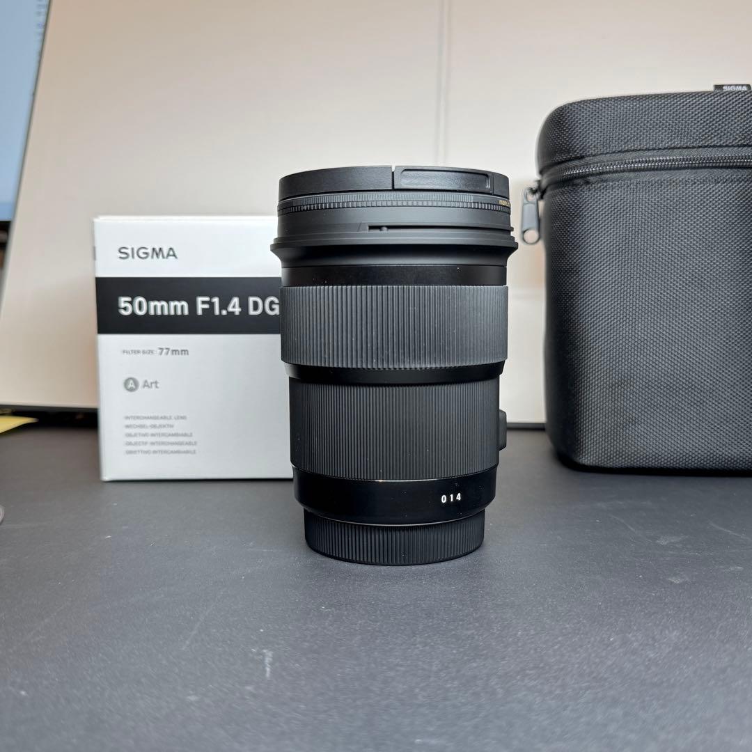SIGMA Art 50mm F1.4 DG HSM キヤノンEF フィルタ2枚