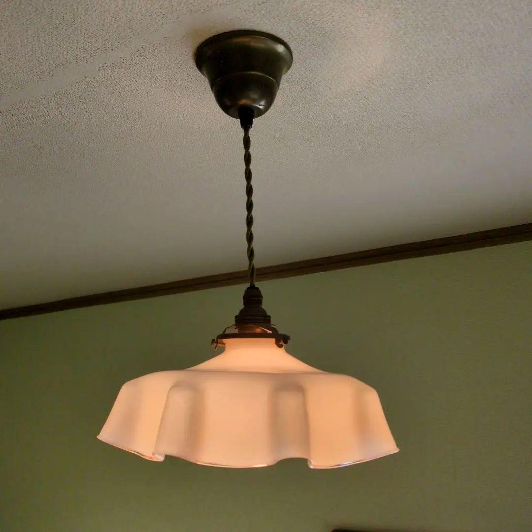 アンティーク フリルシェード ピンク