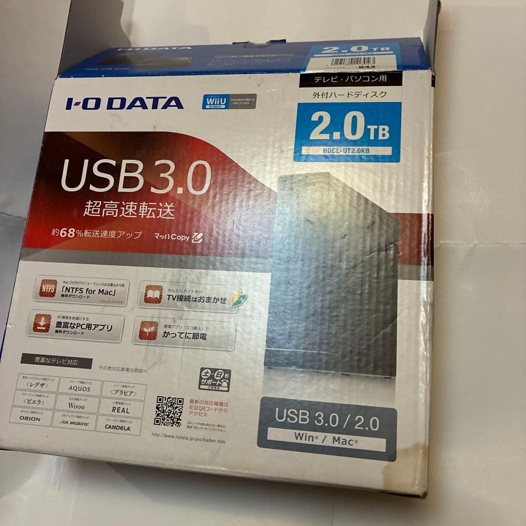 ★年末年始のテレビ番組録画に★I-O DATA 2TB 外付けハードディスク
