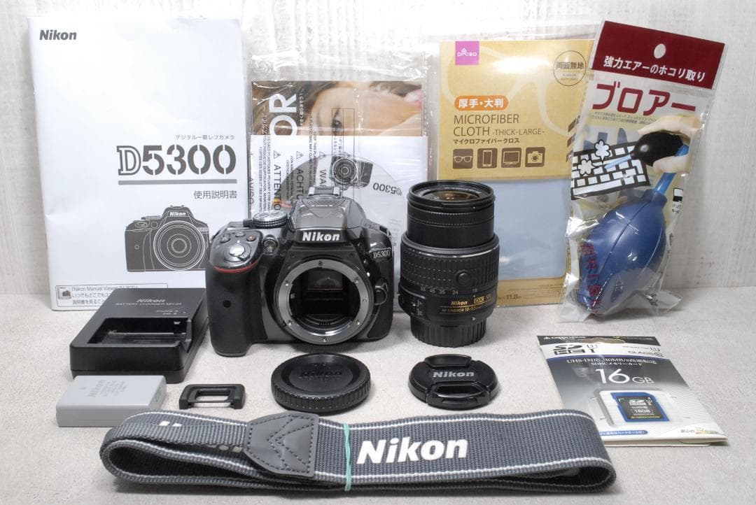 ✨美品✨ Nikon D5300 ショット数1405回 Wi-Fi搭載 グレー