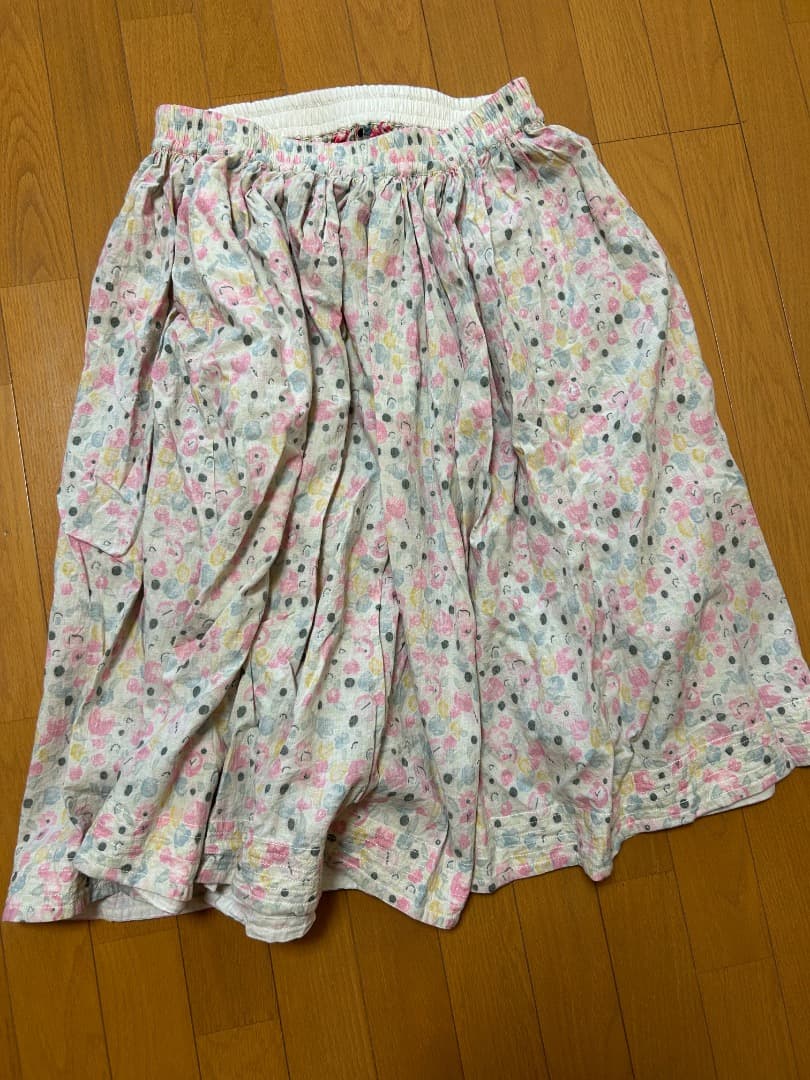 luxe カディアンドコー　フラワープリントギャザーパンツ　Lサイズ