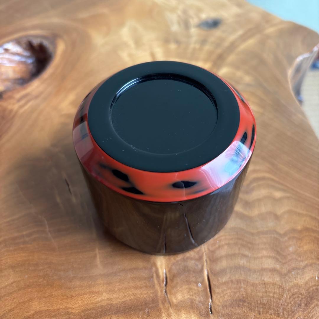 菊桐蒔絵 雪吹棗 中谷秀斉作 茶道具 共箱