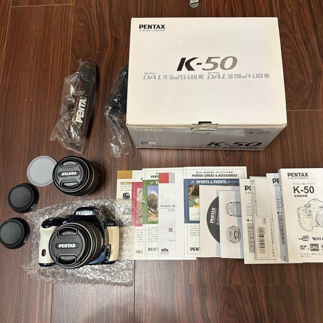 PENTAX K-50 ダブルズームキット メタルネイビー/ホワイト 2031