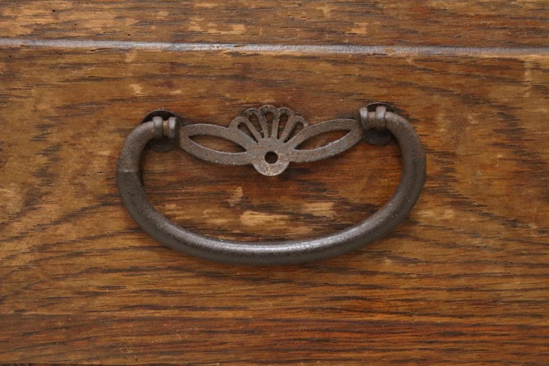 レトロ 無垢材 引き出し4杯 小引き出し レターケース 収納 キャビネット