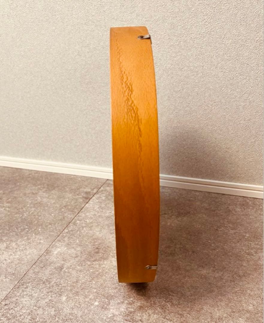 英国 ブランド IN HOUSE 壁掛け時計 40cm ナチュラルウッド ガラス