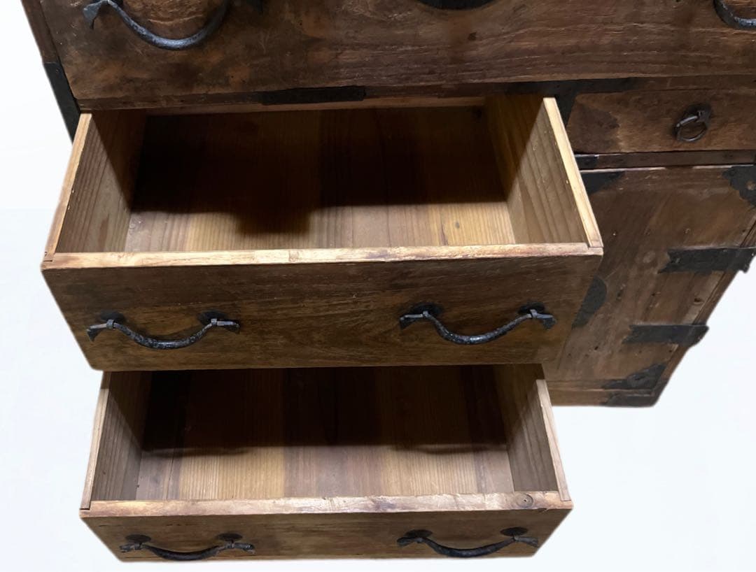 【送料無料】昭和レトロ 古家具◆薬箪笥 薬棚 升目 アンティーク 小物入れにも