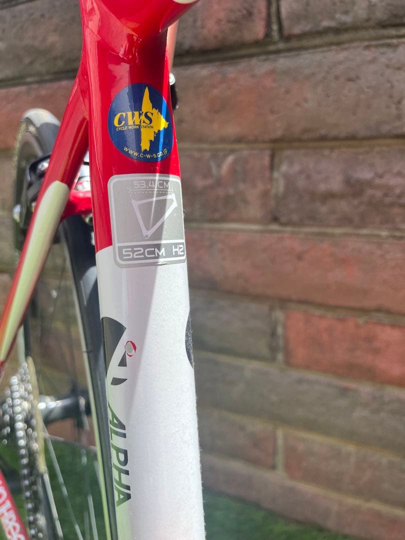 TREK ALPHA2.3 52cm レッド/ホワイト　アルミ