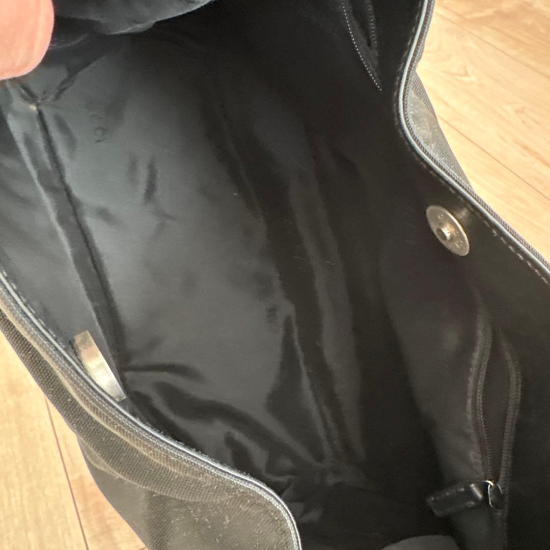 GUCCI グッチ ナイロン×レザー 肩掛けバッグ ワンショルダー　黒