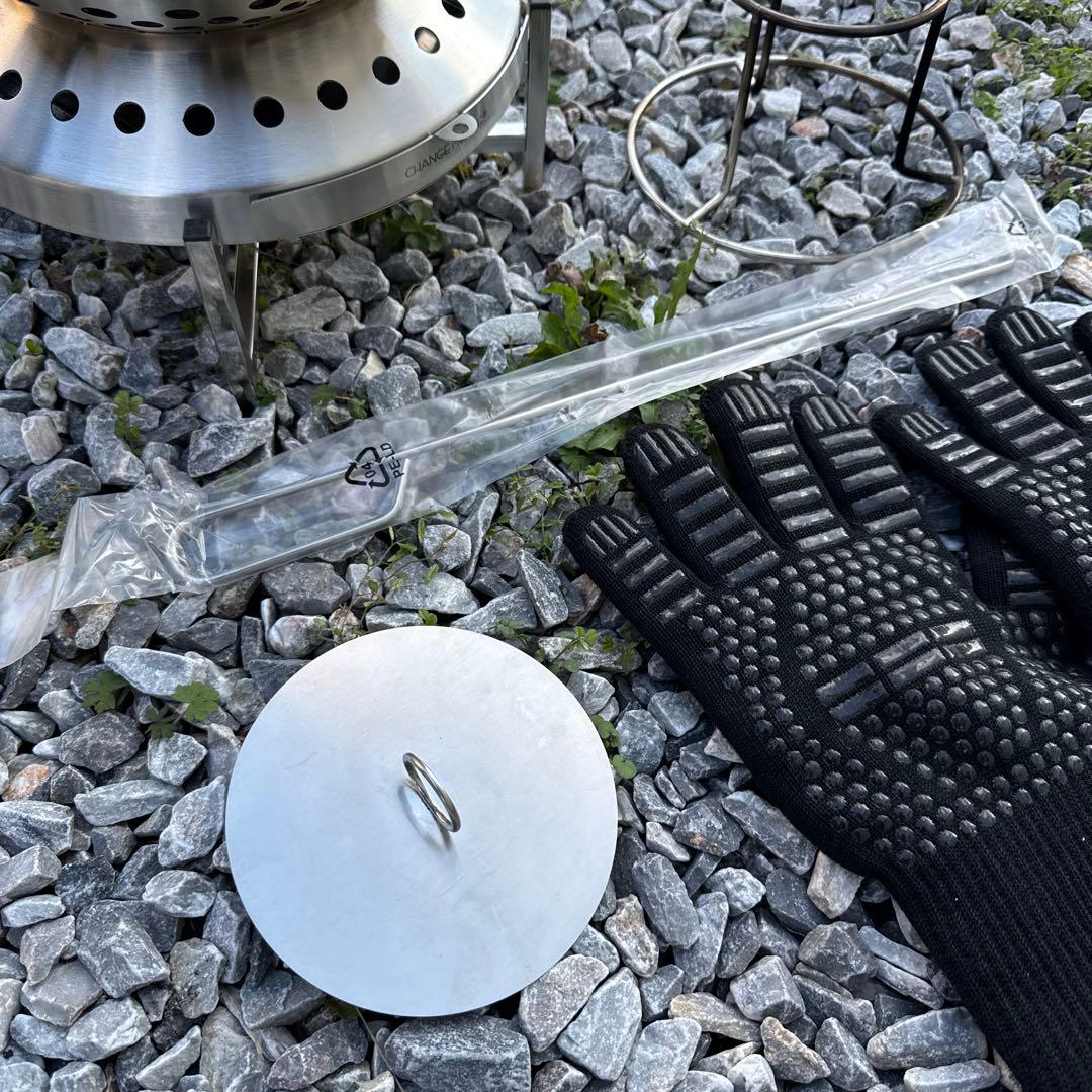 change moore 焚火台　新升级 二次燃焼焚き火台 球形