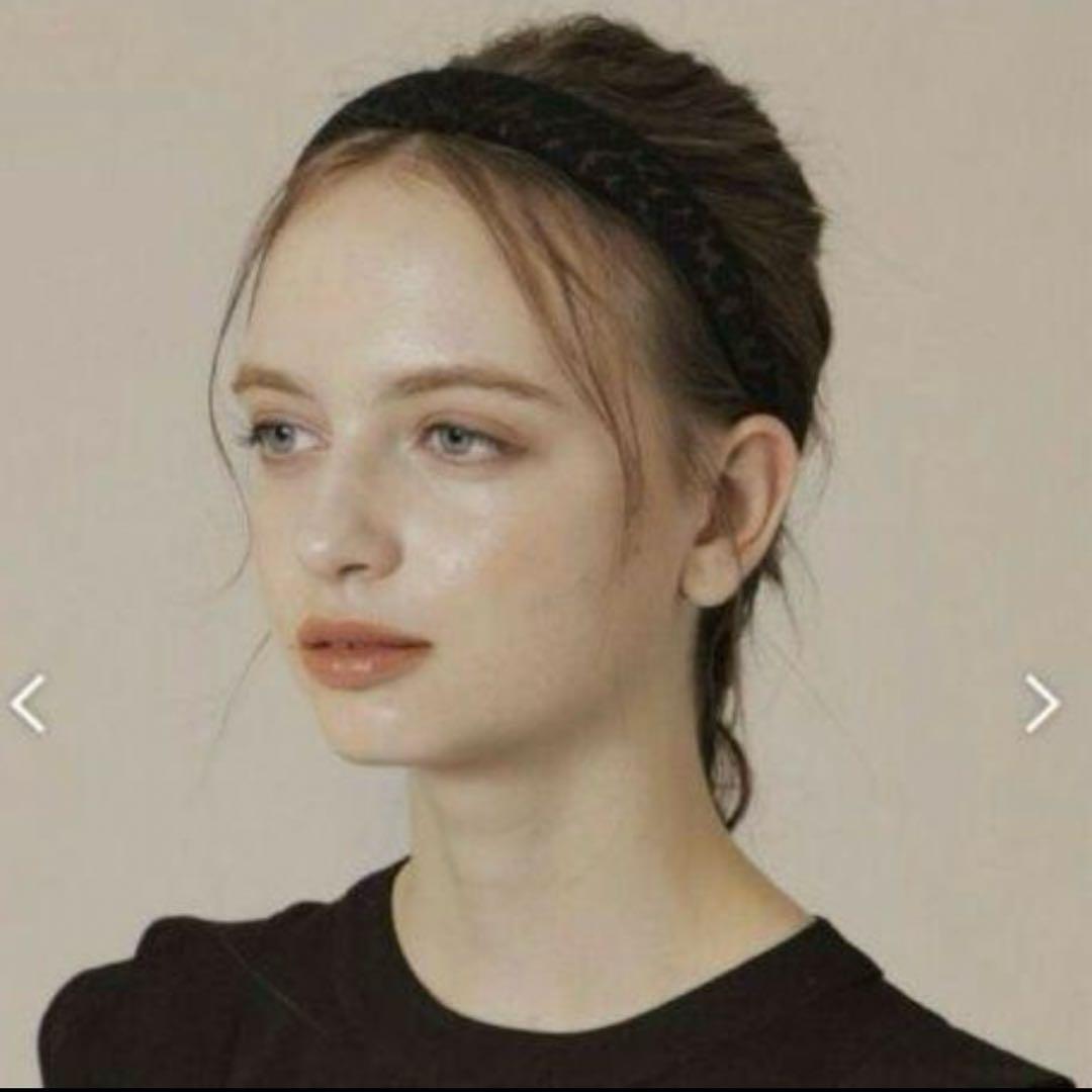 ALEXANDRE DE PARIS　カチューシャ　ベロア　豹柄