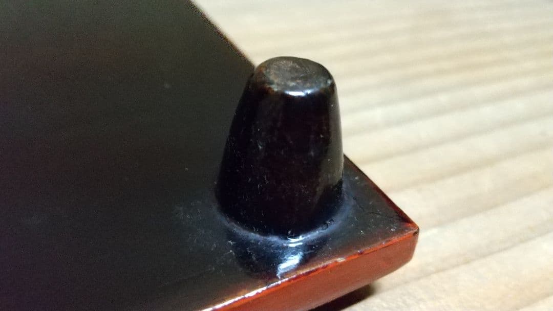 骨董 朱塗の小ぶりな脚付きお膳 8膳 とても可愛い！