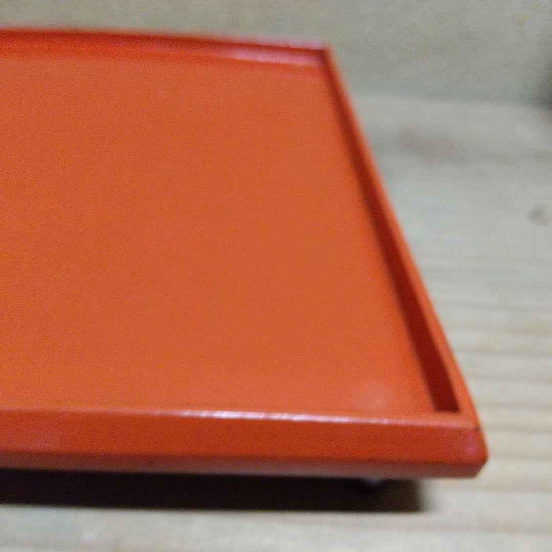 骨董 朱塗の小ぶりな脚付きお膳 8膳 とても可愛い！