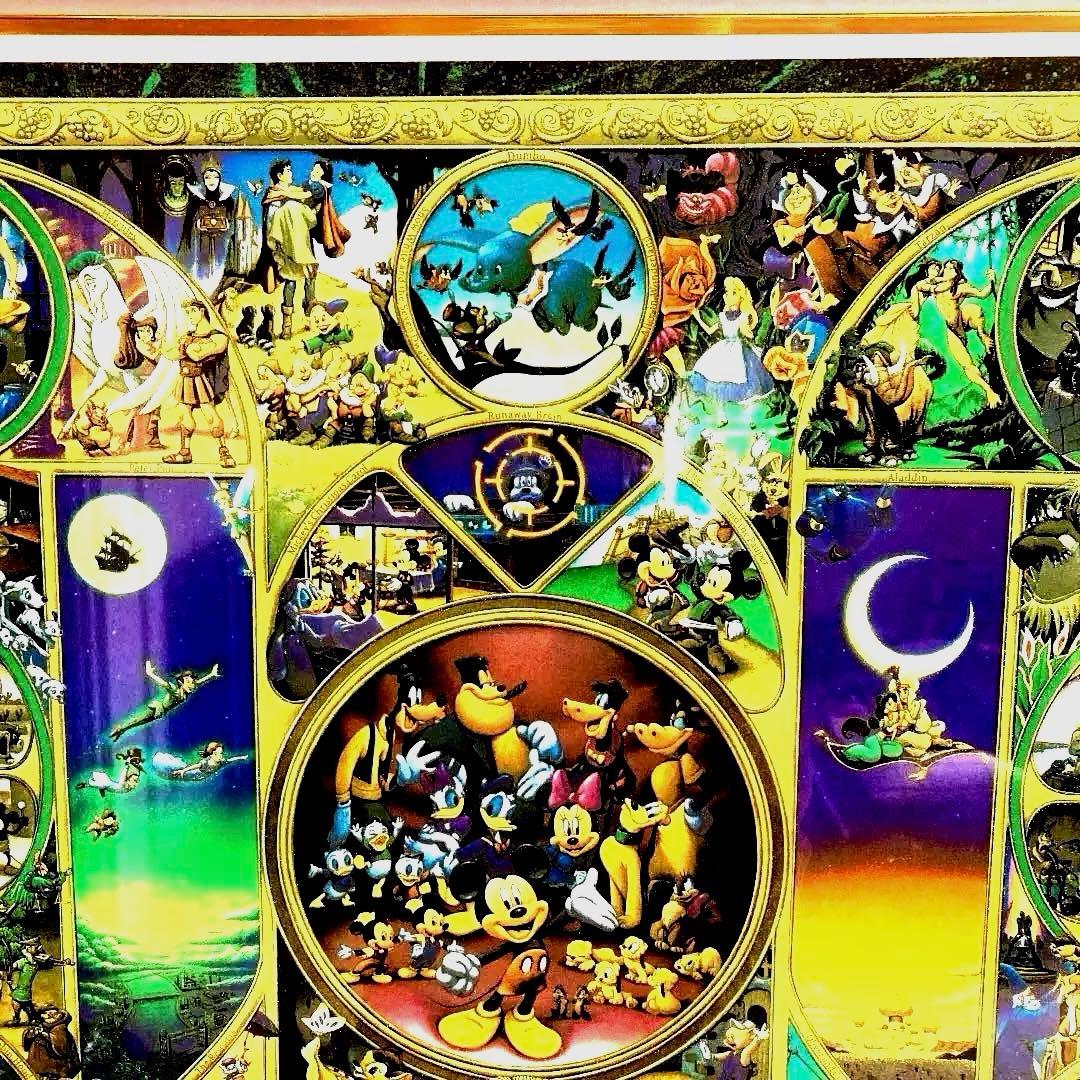 ディズニーの版画（額付き）