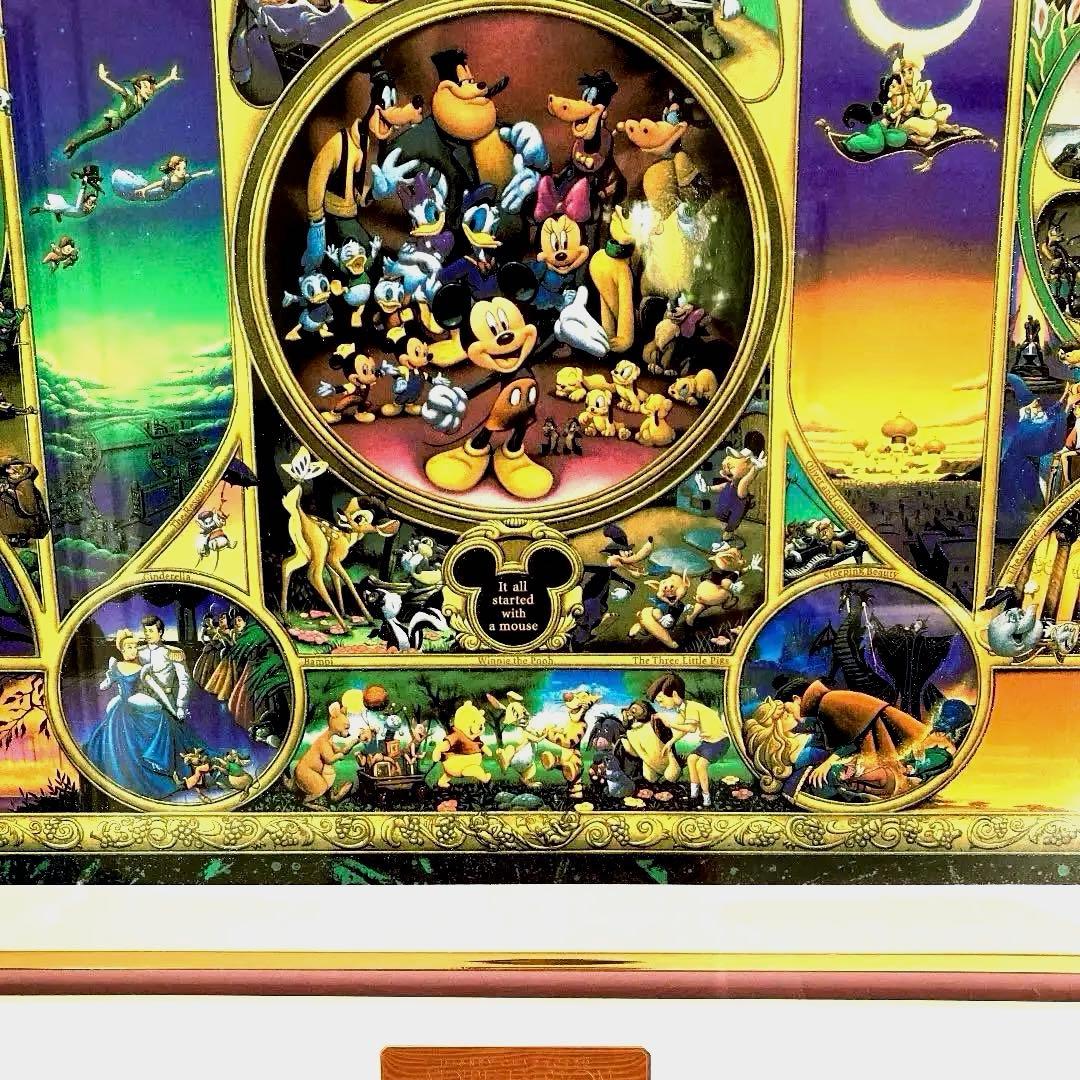 ディズニーの版画（額付き）