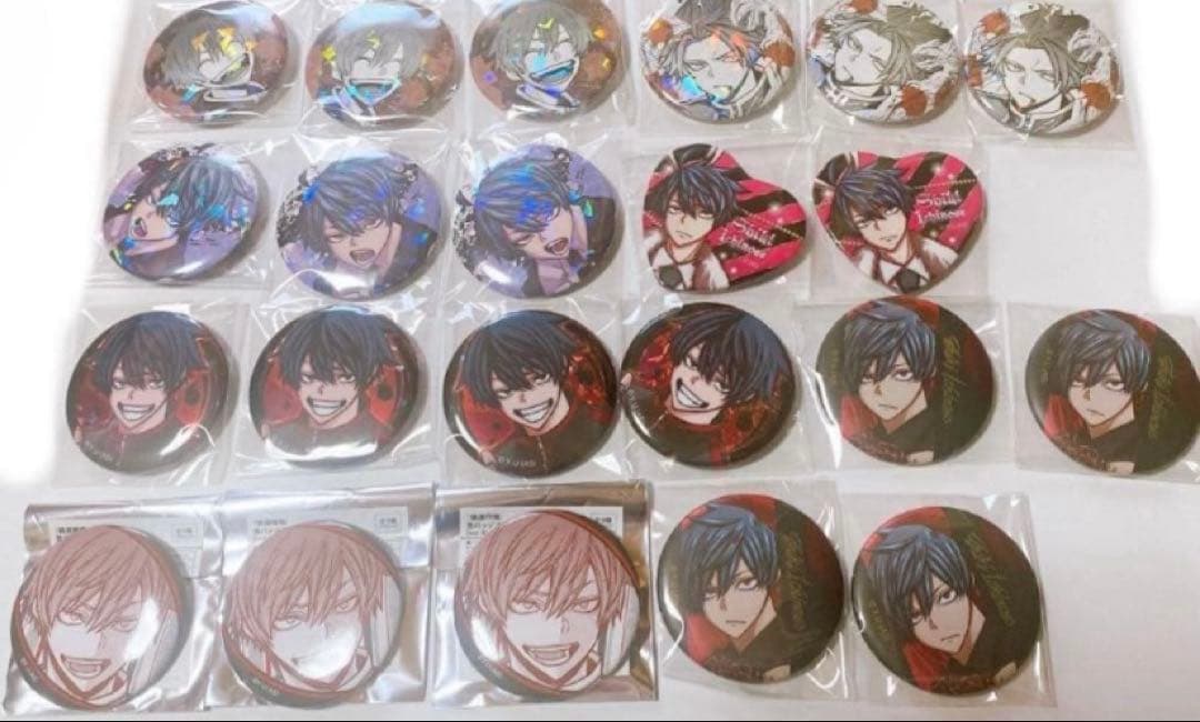 桃源暗鬼 一ノ瀬四季 ホログラム缶バッジ メタリック缶バッジ ハート缶バッジ