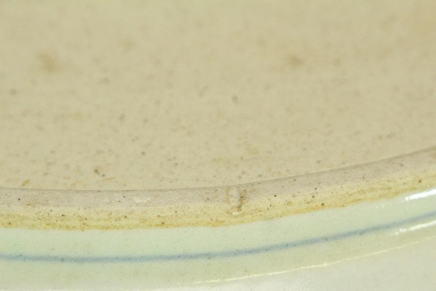 中国美術 青花蓮花紋皿 φ47cm 故宮博物院(ZE472)