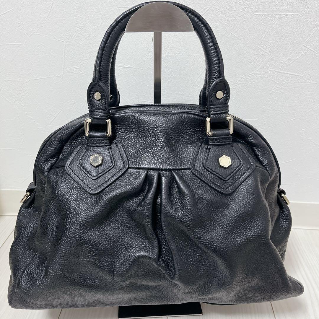 最終値下げ外装美品　MARC BY MARC JACOBS ブラックy2kシボ革