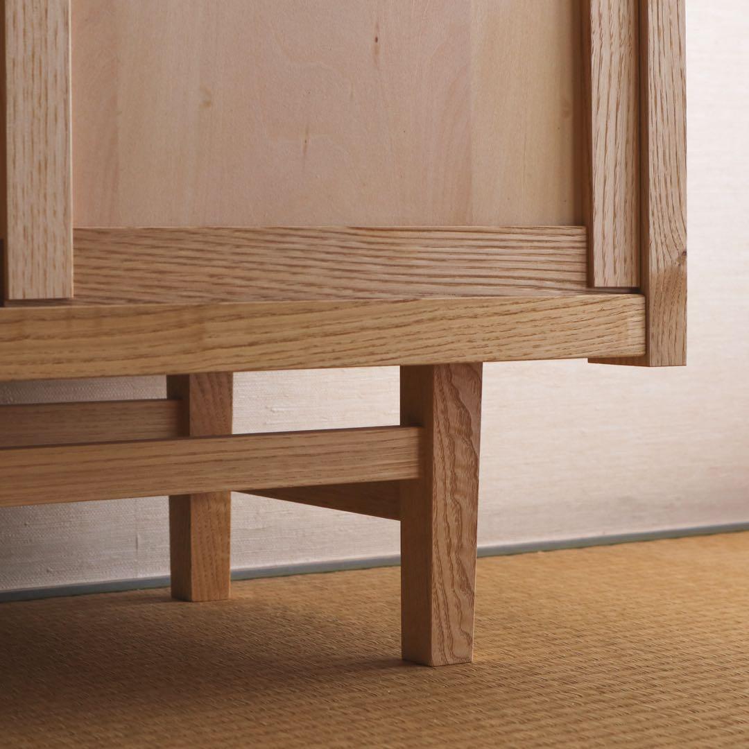 pey　栗の引き戸キャビネット