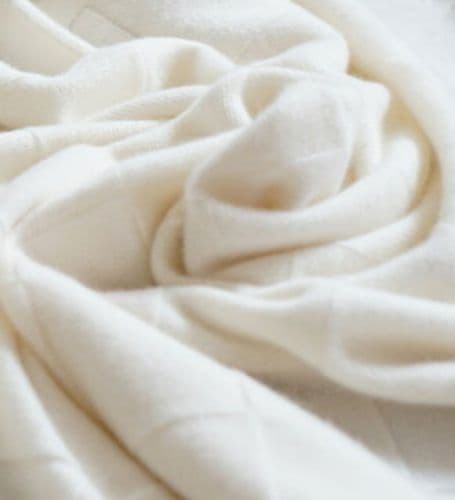 UTO カシミヤ100%　ブランケット　オフホワイト