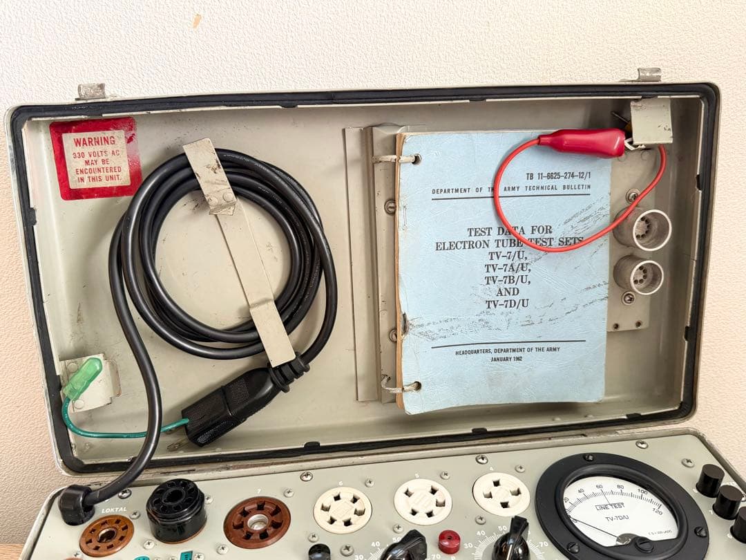 TV-7D/U 真空管試験機（校正済）・真空管付き