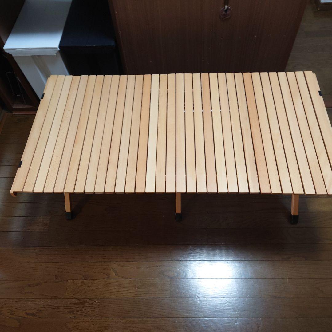 ハイランダー　ウッドロールトップテーブル120