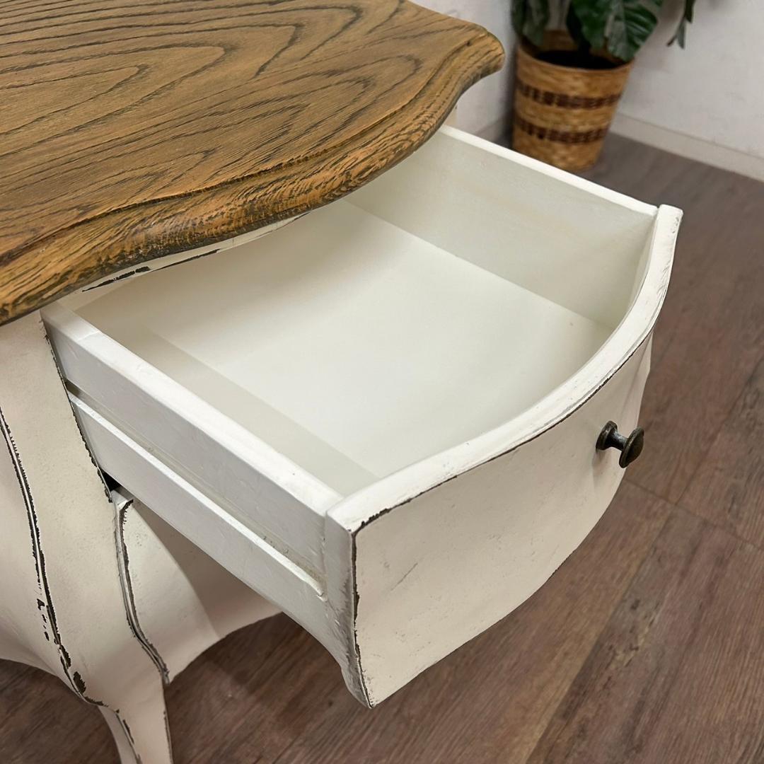 M.アウトレット シャビー仕上げ　サイドデスク　チェスト　アンティーク調