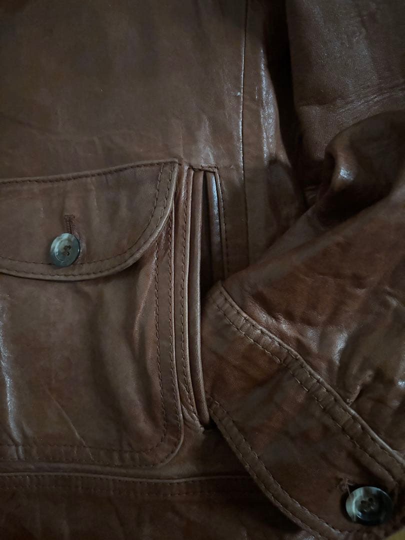 三*宅様 70's Leather jacket レザージャケット