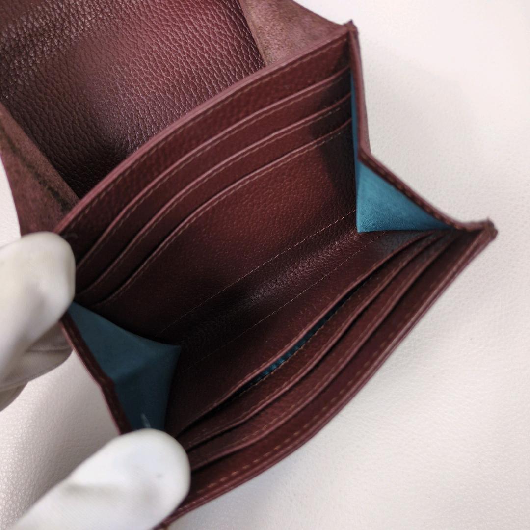 アタオ ロトロ ウォレット 二つ折り財布 バーガンディ