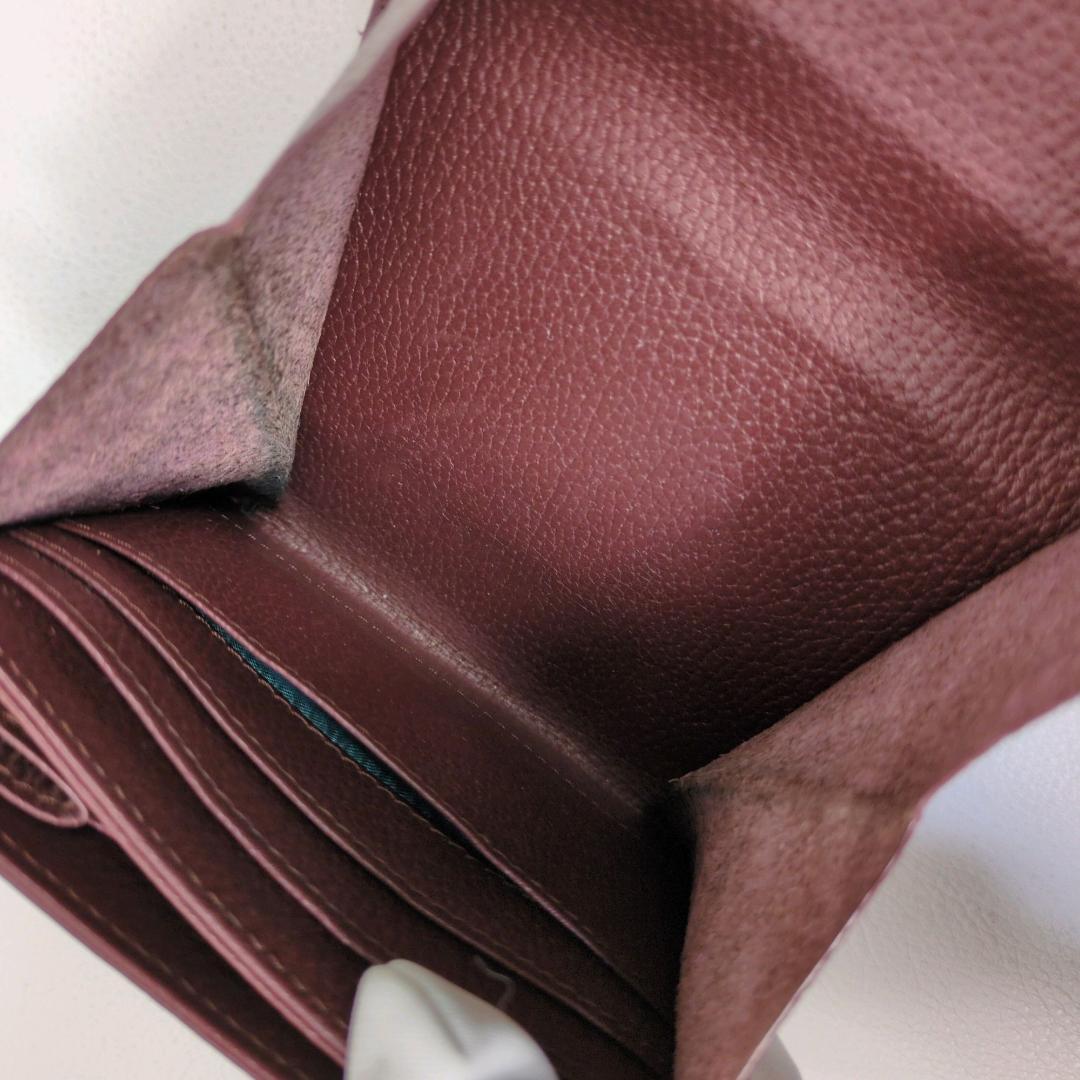 アタオ ロトロ ウォレット 二つ折り財布 バーガンディ