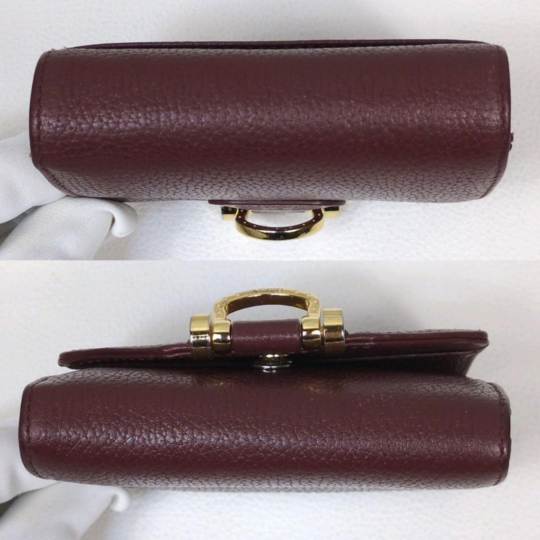 アタオ ロトロ ウォレット 二つ折り財布 バーガンディ