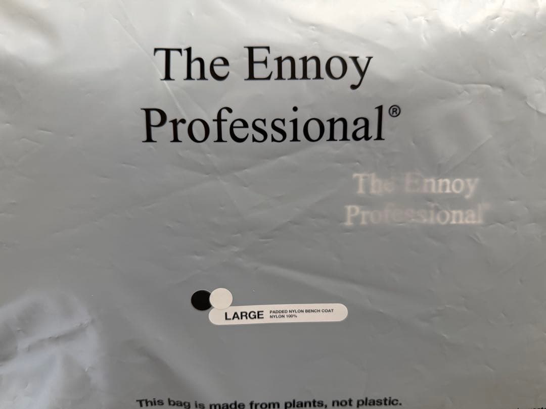 ENNOY Padded Nylon Bench Coat L エンノイ