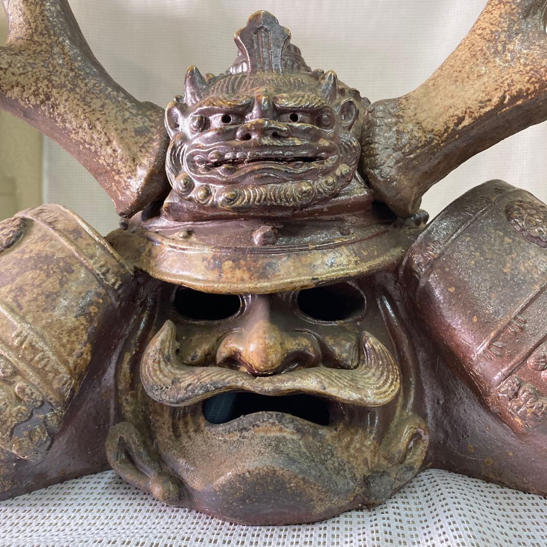 兜 陶器 原寸大程の大きさ 古民家