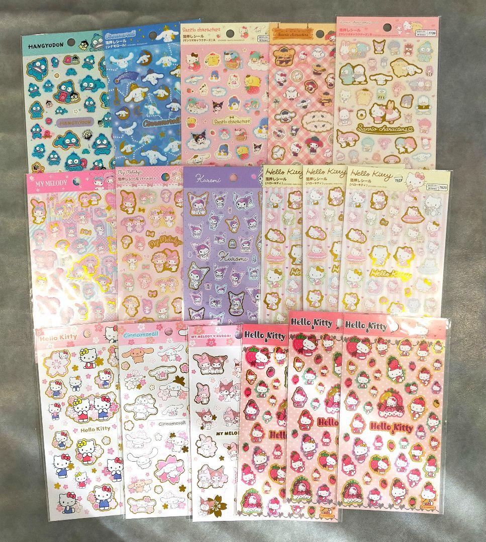 正規品　大量　80枚　Sanrio シール　うるちゅる　ぷっくり　　キティ