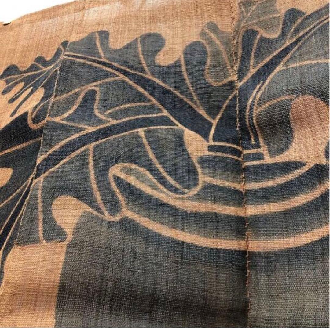 逸品　希少! 貴重！　榀布　大きな　間仕切り　科布　原子布　暖簾　自然布