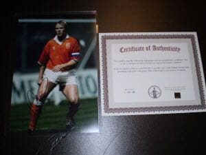 サッカー　ロナルド・クーマン オランダ代表 証明書付き　直筆サイン入フォト