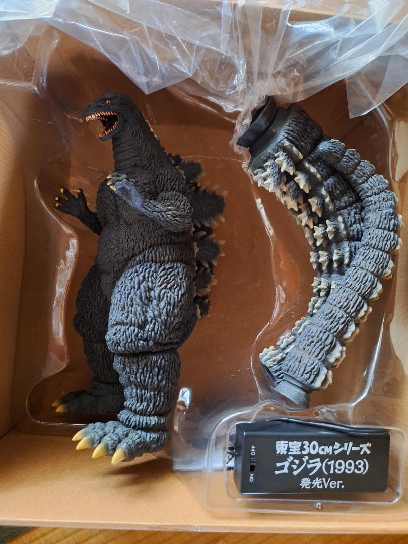 貴重！エクスプラス東宝30cmシリーズ ゴジラ1993発光Ver. 少年リック