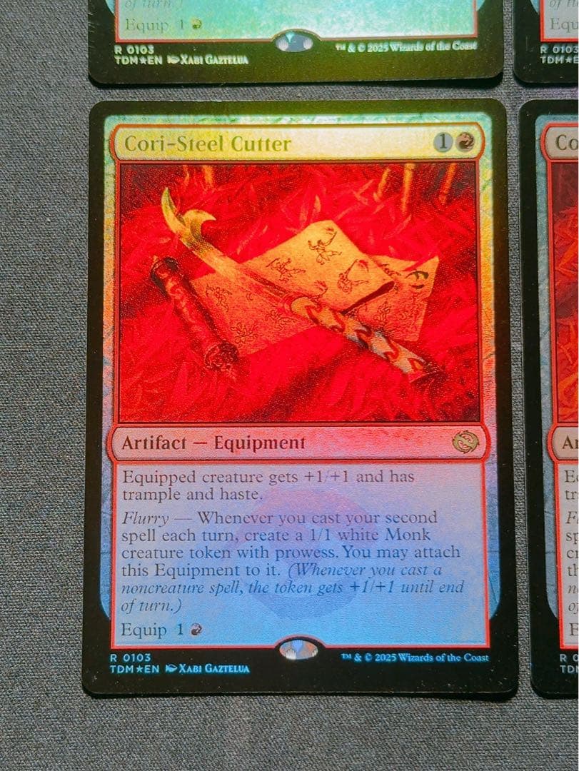 【foil】コーリ鋼の短刀　英語　4枚セット